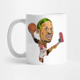 Dennis Rodman Caricature Mug